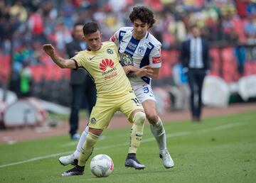 Las Águilas lo trajeron en el 2016, debutó en fuerzas básicas y después pasó al primer equipo. Se fue a préstamo con Santos Laguna, fue campeón de Liga y los Guerreros decidieron comprarlo.