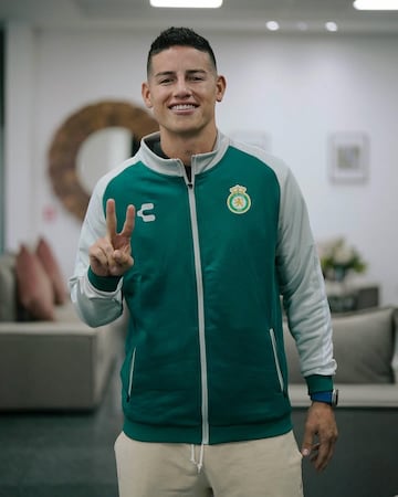 Club León presenta a James Rodríguez como refuerzo.