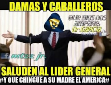 Memes creados por aficonados de Pumas para América