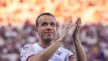Arthur Melo, con la Fiorentina.