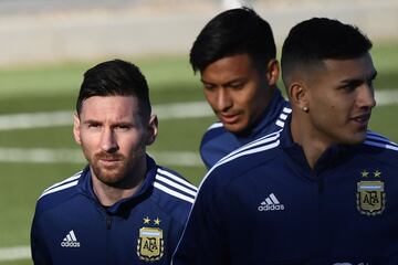 Messi volvió a entrenar con la selección Argentina