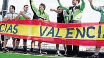 <b>CON ORGULLO. </b>El Desafío cayó dando la cara hasta el final y agradeció el apoyo de Valencia.