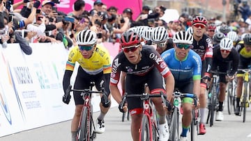 Jhonatan Guatibonza se quedó con la victoria en la segunda etapa de la Vuelta a Colombia.