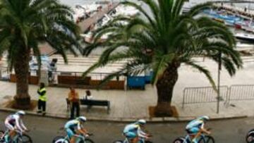 <b>LOS MEJORES. </b>El Slipstream, comandado en esta imagen por David Zabriskie, fue el más rápido en los 23,6 kilómetros de la contrarreloj por equipos de Palermo.