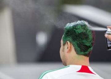 El color de los aficionados en el Estadio Azteca