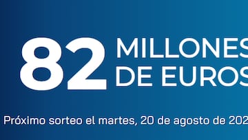 Euromillones: comprobar los resultados del sorteo de hoy, martes 20 de agosto