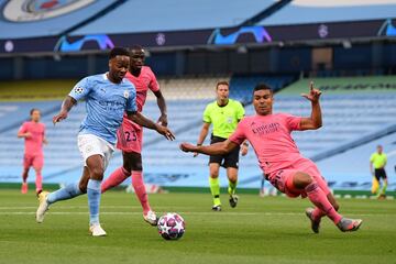 Sterling y Casemiro.