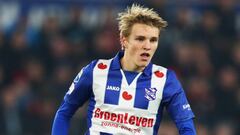 Odegaard con el Heerenveen. 