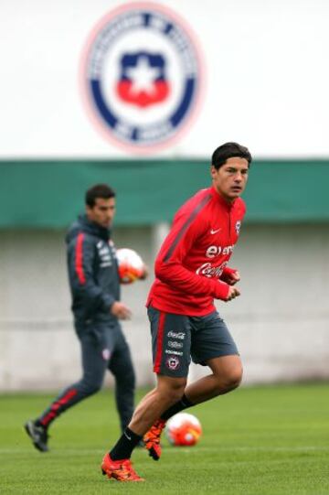 La Selección entrenó con 12 jugadores este lunes por la mañana.