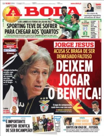 Portadas de la prensa deportiva