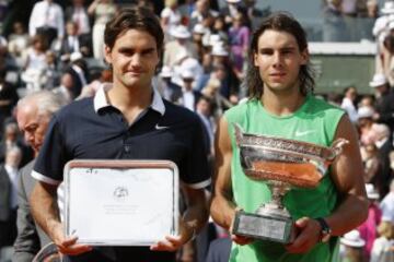 El 8 de Julio de 2008 Nadal venció a Federer por  6-1, 6-3 y 6-0  en un partido que solo duró una hora y 48 minutos