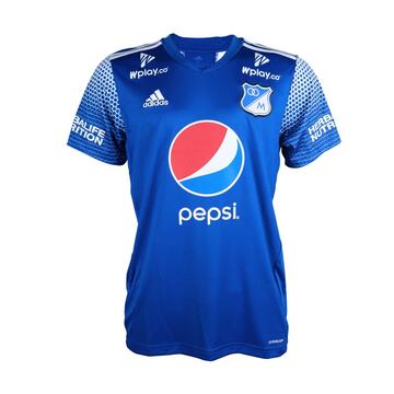 Esta es la camiseta principal (azul) de Millonarios para 2020.