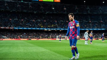 2nd February 2020; Camp Nou, Barcelona, Catalonia, Spain; La Liga Football, Barcelona versus Levante; Lionel Messi of FC Barcelona during La Liga match between Levante at FC Barcelona at Camp Nou Stadium
 
 Marc Gonzalez Aloma / AFP7 / Europa Press
 02/02