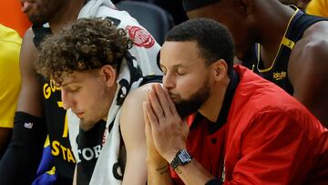 The star guard has been sidelined with a hamstring strain as Golden State struggles offensively in the Western Conference semifinals.