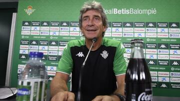 Pellegrini, en su rueda de prensa.