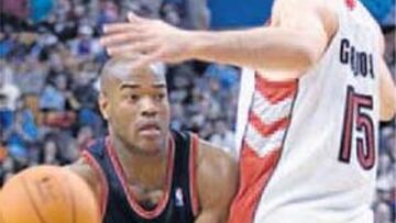 Garbajosa en un momento del partido