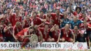 BAYERN MUNICH CELABRADO COMO CAMPEON DE LA BUNDESLIGA