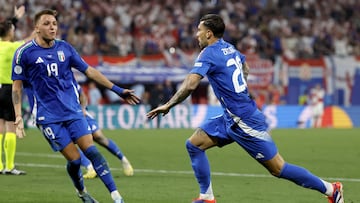 Mattia Zaccagni celebra un gol