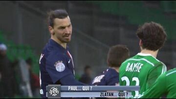 En un partido contra el Saint Etienne, Baysse, defensor del conjunto verde, tuvo un breve intercambio de palabras con Ibrahimovic a lo que el sueco respondió con un gesto de prepotencia diciendo "¿quién eres tú?" al tiempo que leía el nombre en la espalda del francés.