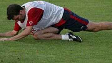 <b>A LA GRADA. </B>Velasco se ha caído de la lista de convocados por decisión técnica.