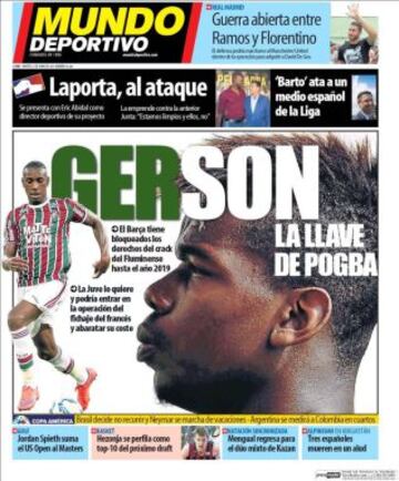 Portadas de la prensa deportiva