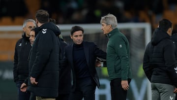Pellegrini, con Marcelino.