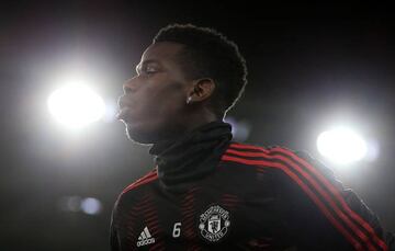 Paul Pogba of Manchester United during the Premier League match between Cardiff City and Manchester United at Cardiff City Stadium