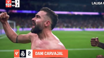 Los goles de una remontada polémica del Madrid sobre Almería