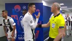 Cristiano y su vehemencia en la explicación al arbitro