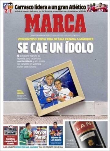 Portadas de la prensa mundial