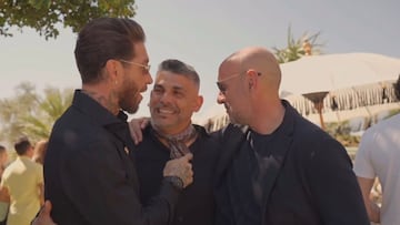 Ramos, Bezares y Monchi.