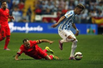Andres Iniesta y Samuel Castillejo