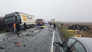 Siete hinchas del PAOK mueren en un accidente de tráfico en Rumanía