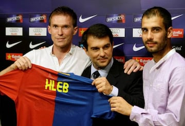 Hleb joined Barcelona from Arsenal in 2008