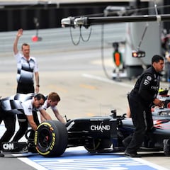 Alonso y Button fueron los más lentos en Silverstone