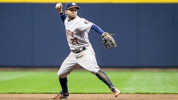 Jos&eacute; Altuve lidera el fabuloso ataque de los Houston Astros en estas Series Mundiales.