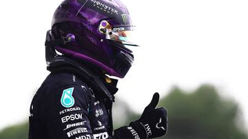 Lewis Hamilton en Hungría.