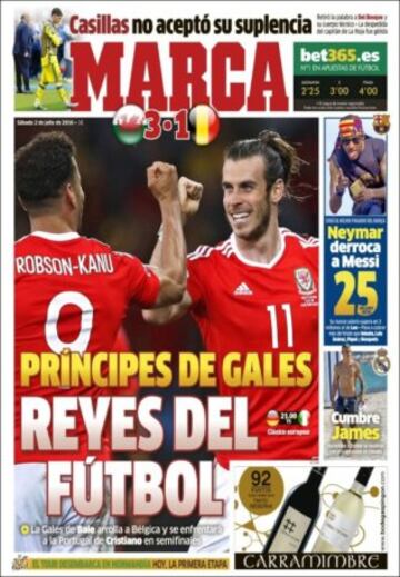 Portadas de la prensa mundial