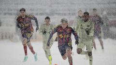 Mar 2, 2024; Sandy, Utah, USA; Real Salt Lake midfielder Diego Luna (8) chases the ball past LAFC defender Eddie Segura (4)  at America First Field. Mandatory Credit: Kelvin Kuo-USA TODAY Sports