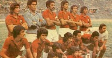 La indumentaria con que jugó Venezuela en la Copa del 1975.