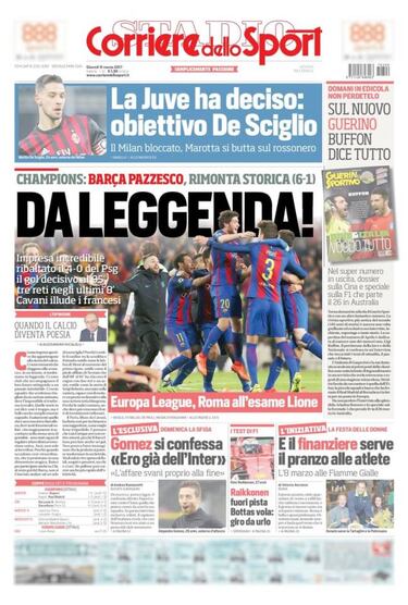"Marcianos": la prensa mundial, a los pies de un "Barça de leyenda"