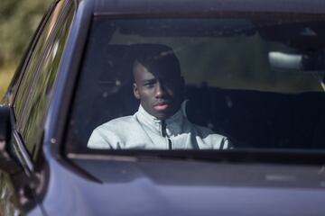 Ferland Mendy, llegando a la Ciudad Deportiva del Real Madrid. 