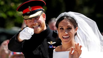 El príncipe Hary y Meghan Markle el día de su boda. 