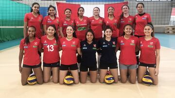 La selección peruana U20 de voleibol femenino.