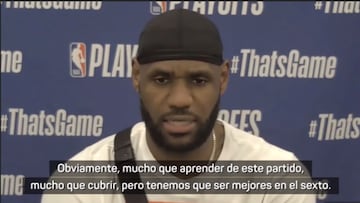 Las palabras de LeBron luego de caer en el cuarto juego