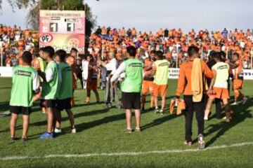 Fecha 11 15-03-2015 Cobreloa-U.Espa&ntilde;ola 1-1: A los 78&#039;, Milovan Mirosevic anota de cabeza, pero el gol no es cobrado, pese a que el bal&oacute;n traspas&oacute; la l&iacute;nea. Arbitro: Cristi&aacute;n Andaur.