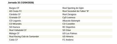 El calendario de LaLiga Hypermotion 25/26