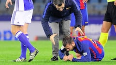 Alba a serious doubt for Clasico, Pique wrapped in cotton wool