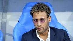 Neymar Jr attends the Coupe de France Final between Les Herbiers VF and Paris Saint-Germain at Stade de France on May 8, 2018 in Paris, France.  (Photo by Aurelien Meunier/Getty Images)