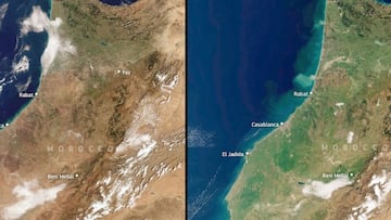Imágenes satelitales muestran un cambio en Marruecos nunca visto en una década